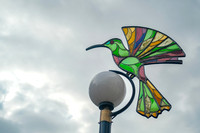 Hummingbird Street Lamp Art ~Otavalo