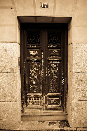 Front Door Graffiti ~Madrid, Spain