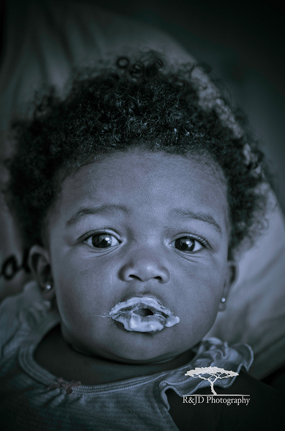 My favorite picture....Ms. Yogurt Lips!!