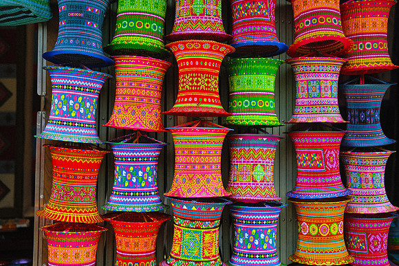 Traditional Vietnamese Bamboo & Silk Lanterns ~Sapa
