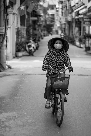 Cyclist ~Bat Trang Ceramic Village, Hanoi