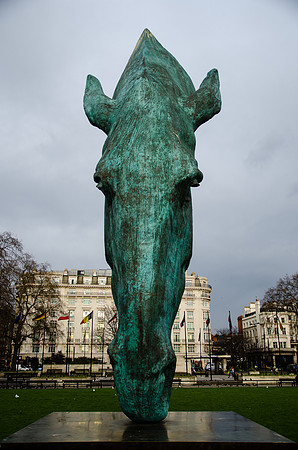 Horse Head by Nic Fiddian-Green - Marble Arch ~London, UK