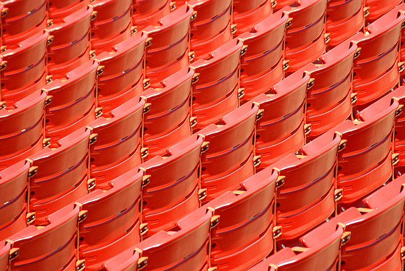 Sea of Red - Pritzker Pavilion seating ~Chicago, IL