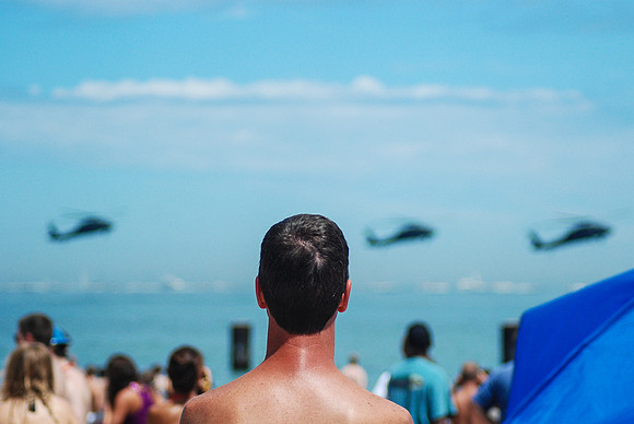 Watching Blackhawks - Chicago Air & Water Show ~Chicago, IL