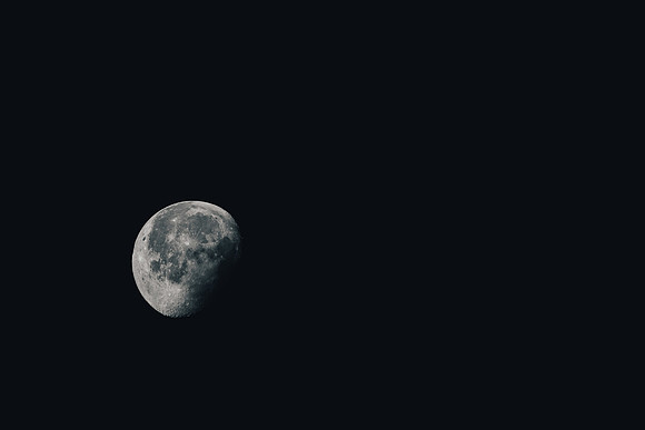 Partial Moon ~Dollar Bay, MI